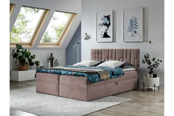 Frusci Kontinentalsäng 160x200 + Bäddmadrass - Möbler - Säng - Kontinentalsäng