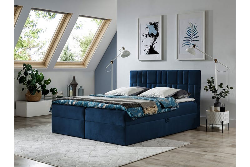 Frusci Kontinentalsäng 160x200 + Bäddmadrass - Möbler - Säng - Kontinentalsäng