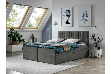 Frusci Kontinentalsäng 160x200 + Bäddmadrass - Möbler - Säng - Kontinentalsäng