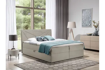 Frusci Kontinentalsäng 160x200 + Bäddmadrass - Möbler - Säng - Kontinentalsäng