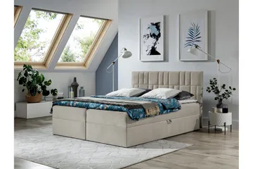Frusci Kontinentalsäng 160x200 + Bäddmadrass - Möbler - Säng - Kontinentalsäng