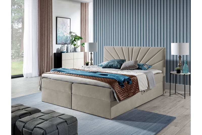 Frusci Kontinentalsäng 180x200 + Bäddmadrass - Möbler - Säng - Kontinentalsäng