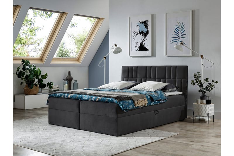 Frusci Kontinentalsäng 180x200 + Bäddmadrass - Möbler - Säng - Kontinentalsäng