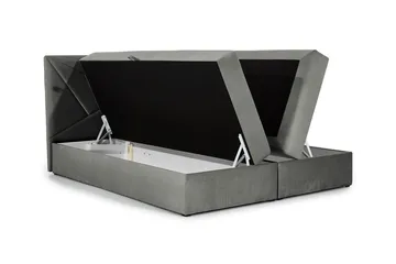 Frusci Sängpaket – Kontinentalsäng 140x200 cm med Sänggavel + Bäddmadrass med Fasthetsgrad Medium - Blå - Möbler - Säng - Kontinentalsäng