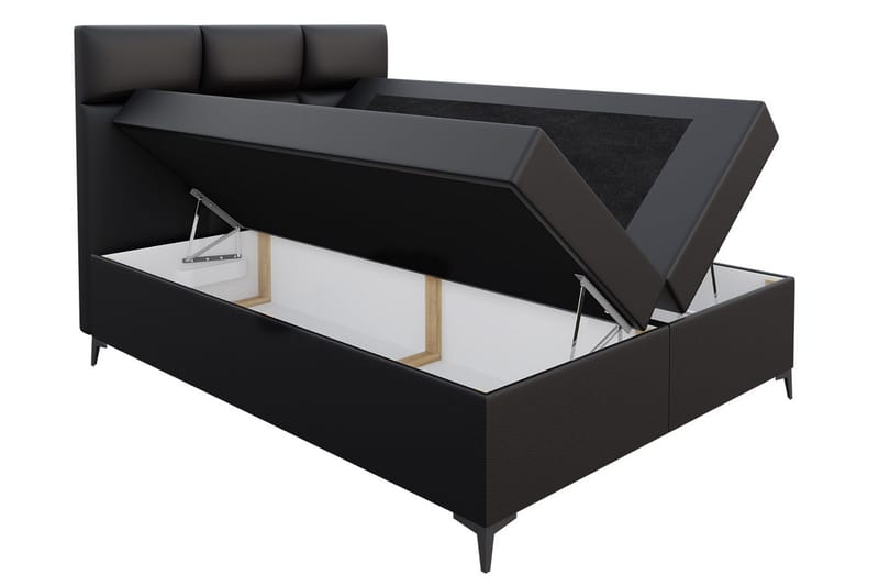 Galtebol Kontinentalsäng 120x200 cm LED-belysning - Grå - Möbler - Säng - Kontinentalsäng