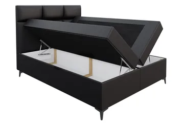 Galtebol Kontinentalsäng 200x200 cm LED-belysning - Vit - Möbler - Säng - Kontinentalsäng