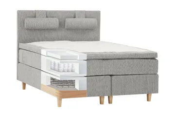 Grand 160 Kontinentalsäng - Grå - Möbler - Säng - Kontinentalsäng