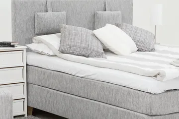 Grand Kontinentalsäng 160x200 - Grå - Möbler - Säng - Kontinentalsäng