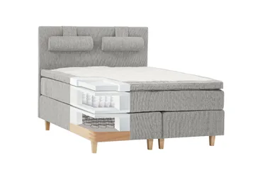 Grand Kontinentalsäng 160x200 - Grå - Möbler - Säng - Kontinentalsäng