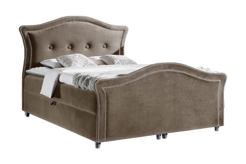 Hestra Lux Kontinentalsäng 180x200 cmBrun, Brun