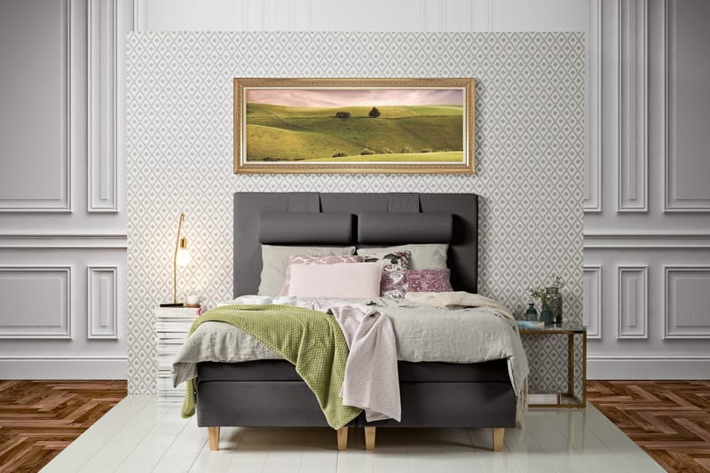 James Kontinentalsäng 180 cm - Grå - Möbler - Säng - Kontinentalsäng