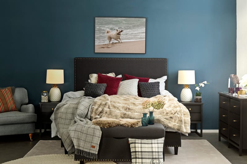 Jolie Kontinentalsäng 180x200 cm - Svart - Möbler - Säng - Kontinentalsäng