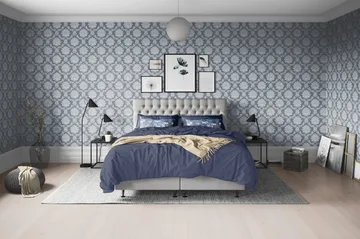 Utan sänggavel - Ljusgrå