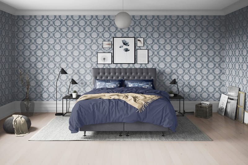 Joluma Kontinentalsäng Fast/Medium 180x200 cm - (+Fler val) 180x200 cm Mörkgrå - Möbler - Säng - Kontinentalsäng