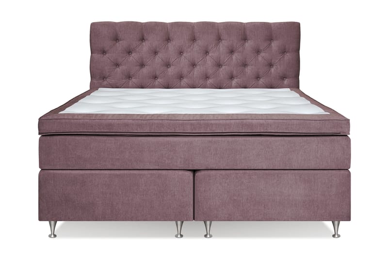 Joluma Sängpaket Fast 160x200 cm - (+Fler val) 160x200 cm Mörkrosa - Möbler - Säng - Kontinentalsäng