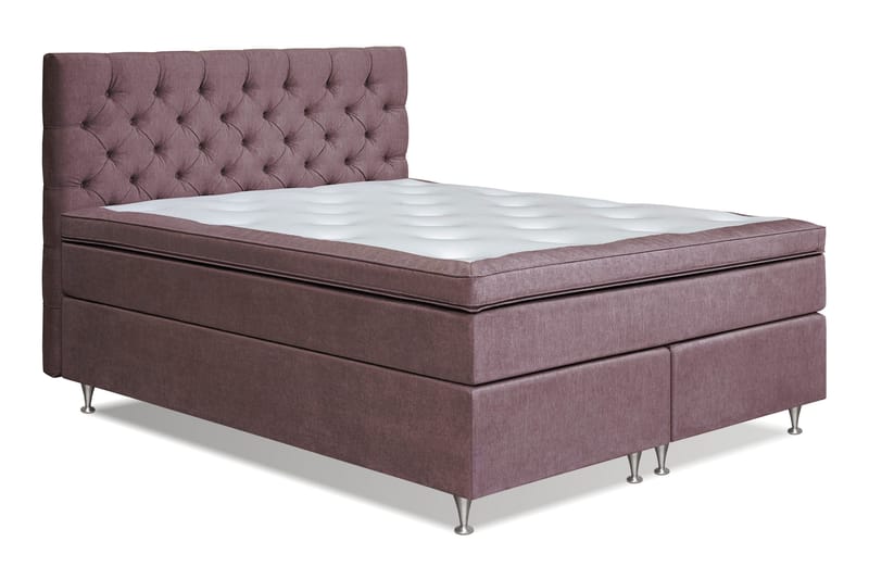 Joluma Sängpaket Fast 160x200 cm - (+Fler val) 160x200 cm Mörkrosa - Möbler - Säng - Kontinentalsäng