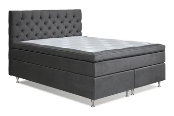 Joluma Sängpaket Fast/Medium 160x200 cm - (+Fler val) 160x200 cm Mörkgrå - Möbler - Säng - Kontinentalsäng