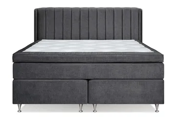 Joluma Sängpaket Fast/Medium 160x200 cm - (+Fler val) 160x200 cm Mörkgrå - Möbler - Säng - Kontinentalsäng