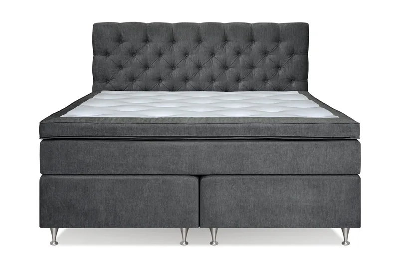 Joluma Sängpaket Fast/Medium 160x200 cm - (+Fler val) 160x200 cm Mörkgrå - Möbler - Säng - Kontinentalsäng