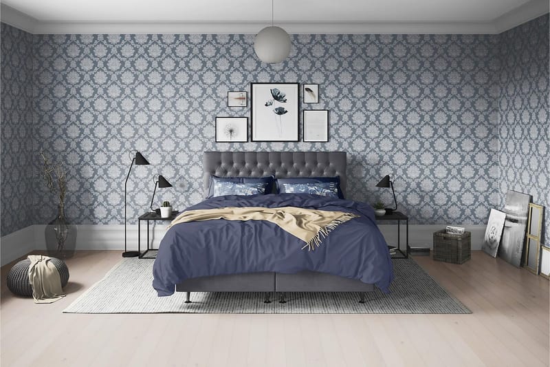 Joluma Sängpaket Medium 105x200 cm - (+Fler val) 105x200 cm Mörkgrå - Möbler - Säng - Kontinentalsäng