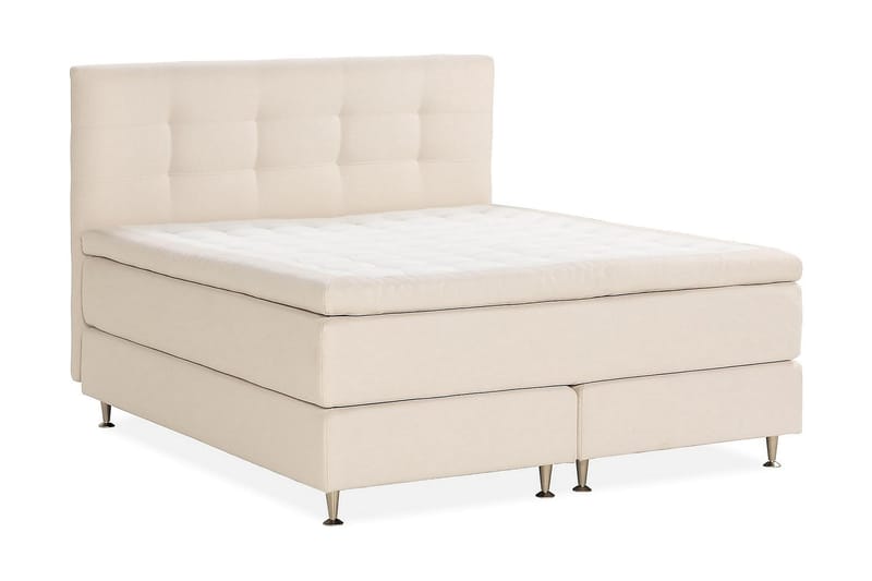 Kakichi Lyx Komplett Sängpaket Kontinentalsäng 180x200 cm med sänggavel - Ljusbeige - Möbler - Säng - Kontinentalsäng