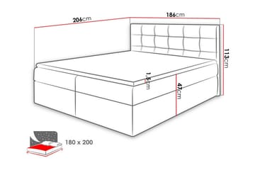 Kintore Kontinentalsäng 180x200 cm - Möbler - Säng - Kontinentalsäng