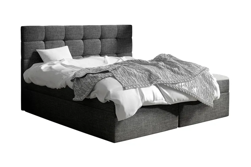 Kleiv Kontinentalsäng 140x200cm, Mörkgrå