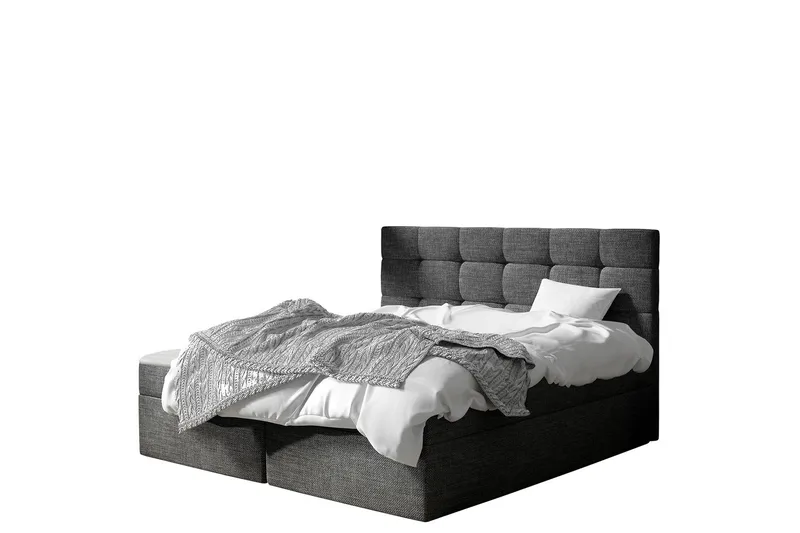Kleiv Kontinentalsäng 160x200cm - Mörkgrå - Möbler - Säng - Kontinentalsäng