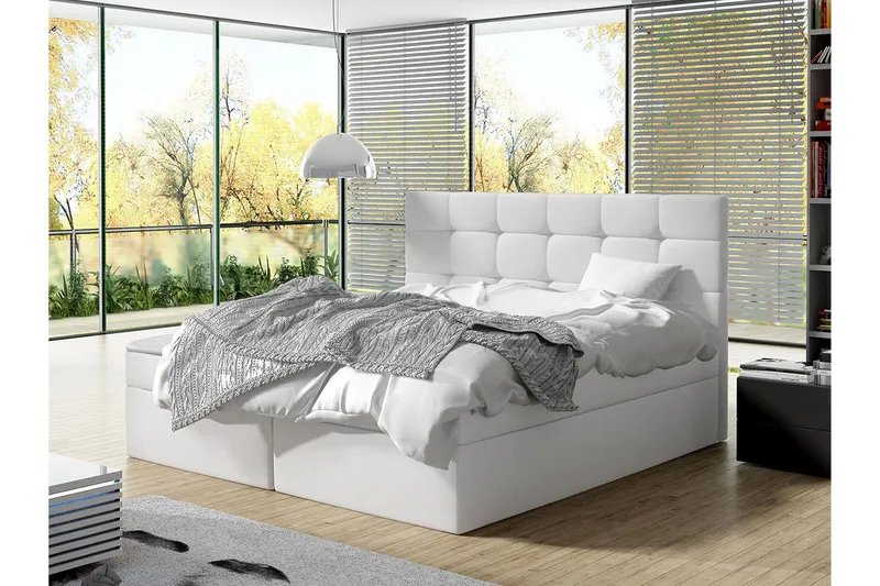 Kleiv Kontinentals äng 160x200cm Vit  Vit - Vit - Möbler - Säng - Kontinentalsäng
