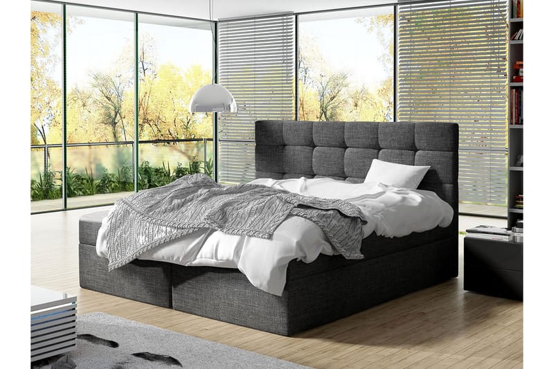 Kleiv Kontinentalsäng 180x200cm, Mörkgrå