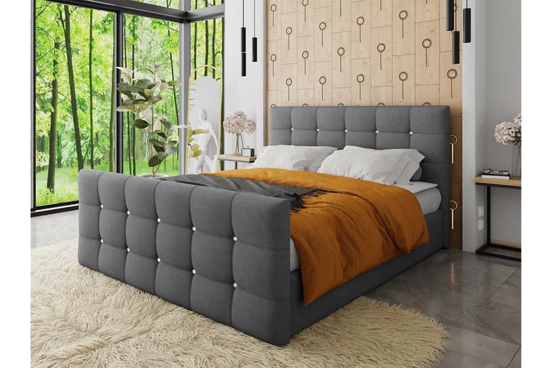 Kleos Kontinentalsäng 160x200cm med Sänggavel  Rosa - Rosa - Möbler - Säng - Kontinentalsäng