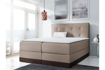 Knarrevik Kontinentalsäng 180x200 cm - Brun - Möbler - Säng - Kontinentalsäng