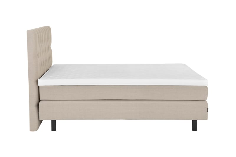 Komplett Sängpaket Bed Deluxe 180x200 cm Beige - Beige - Kontinentalsäng - Dubbelsäng - Komplett sängpaket