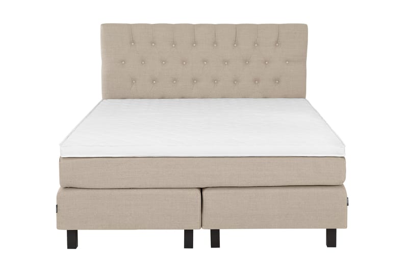 Komplett Sängpaket Bed Deluxe 180x200 cm Beige - Beige - Kontinentalsäng - Dubbelsäng - Komplett sängpaket