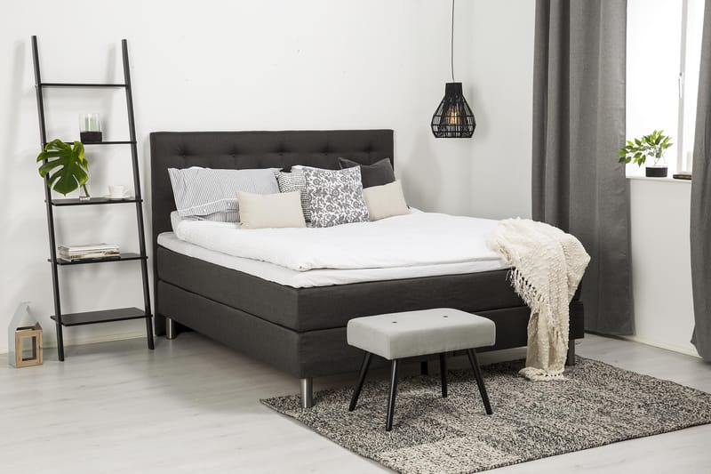 Komplett Sängpaket Belmond Mörkgrå - 180x200 - Möbler - Säng - Kontinentalsäng