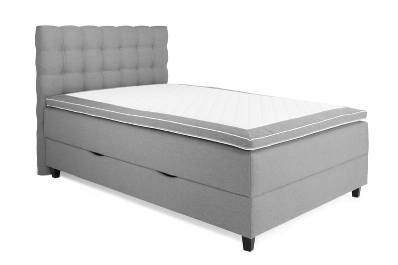 Komplett Sängpaket Boxford Säng med Förvaring 140x200 - Ljusgrå (+Fler val) - Möbler - Säng - Kontinentalsäng