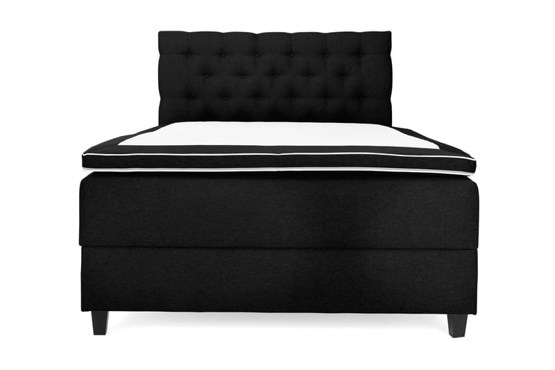 Komplett Sängpaket Boxford Säng med Förvaring 140x200 - Svart (+Fler val) - Kontinentalsäng - Enkelsäng - Komplett sängpaket