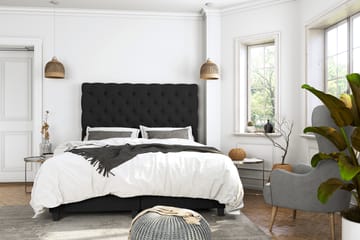 Komplett Sängpaket Boxford Säng med Förvaring 140x200 - Svart (+Fler val) - Möbler - Säng - Säng med förvaring