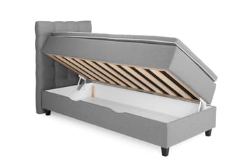 Komplett Sängpaket Boxford Säng med Förvaring 90x200 - Ljusgrå (+Fler val) - Möbler - Säng - Kontinentalsäng