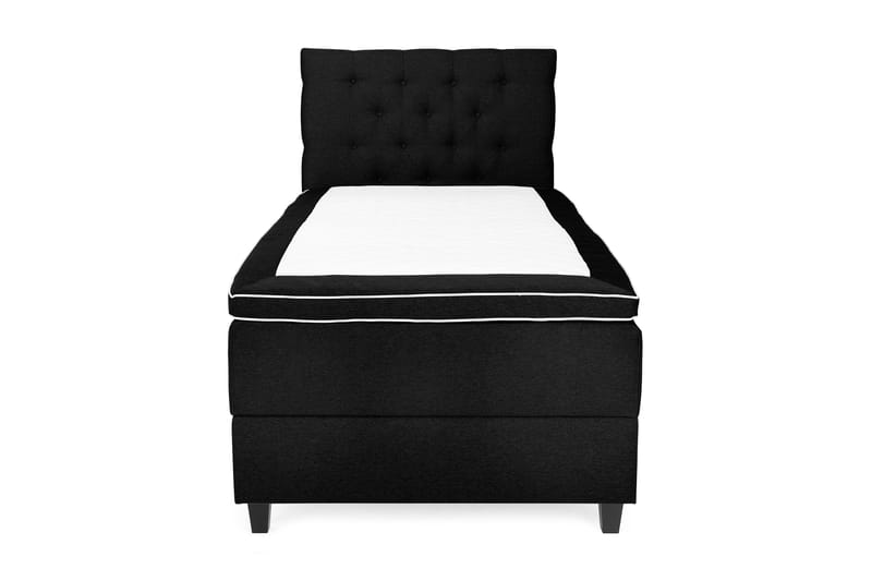 Komplett Sängpaket Boxford Säng med Förvaring 90x200 - Svart (+Fler val) - Kontinentalsäng - Enkelsäng - Komplett sängpaket