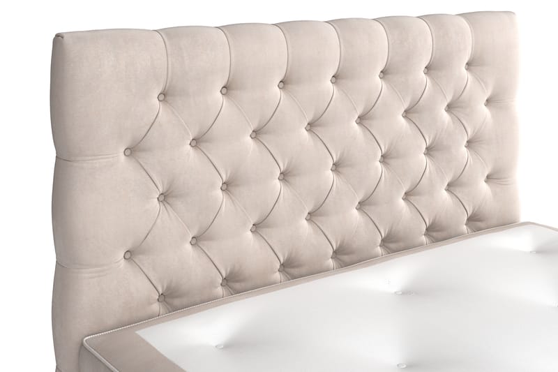 Komplett Sängpaket Celine  120x200 cm - Beige|Sammet - Möbler - Säng - Kontinentalsäng