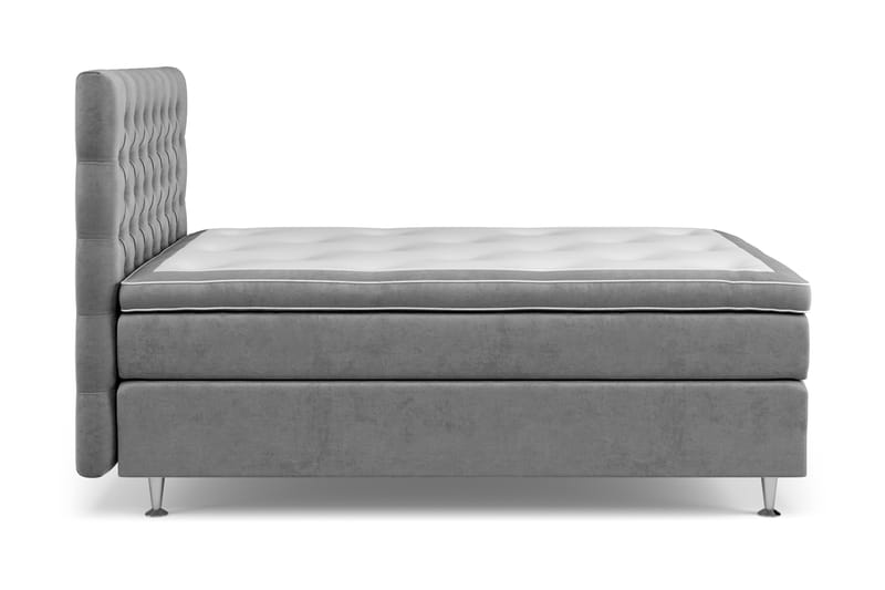 Komplett Sängpaket Celine  120x200 cm - Grå|Sammet - Möbler - Säng - Enkelsäng