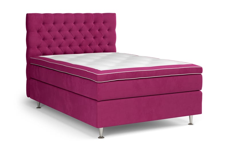 Komplett Sängpaket Celine  120x200 cm - Rosa|Sammet - Möbler - Säng - Kontinentalsäng