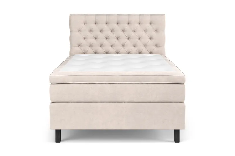 Komplett Sängpaket Celine  140x200 cm - Beige|Sammet - Möbler - Säng - Kontinentalsäng