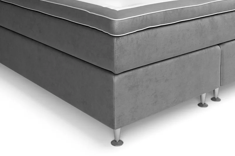 Komplett Sängpaket Celine  160x200 cm - Grå|Sammet - Möbler - Säng - Kontinentalsäng