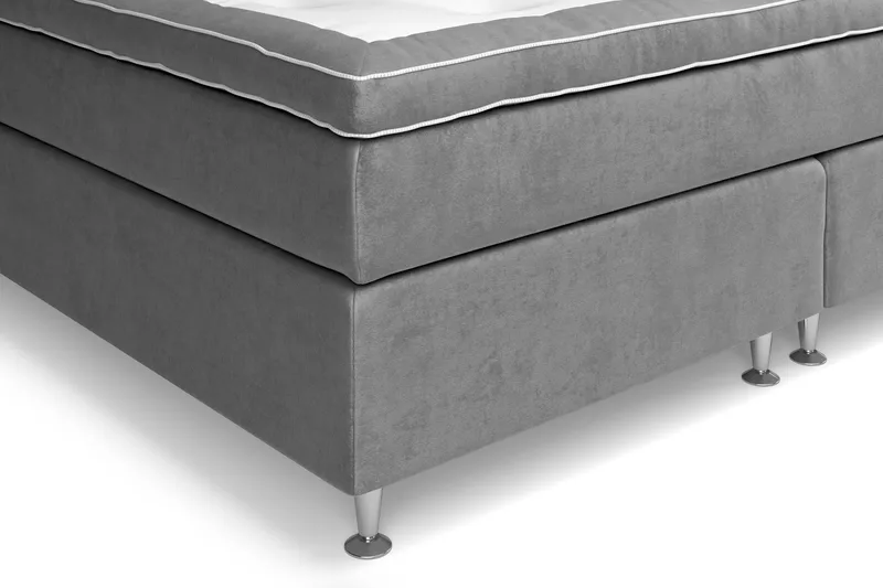 Komplett Sängpaket Celine  210x210 cm - Grå|Sammet - Möbler - Säng - Kontinentalsäng