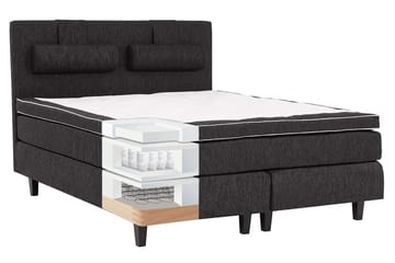 Komplett Sängpaket Charleston Svart - 160x200 cm - Möbler - Säng - Kontinentalsäng