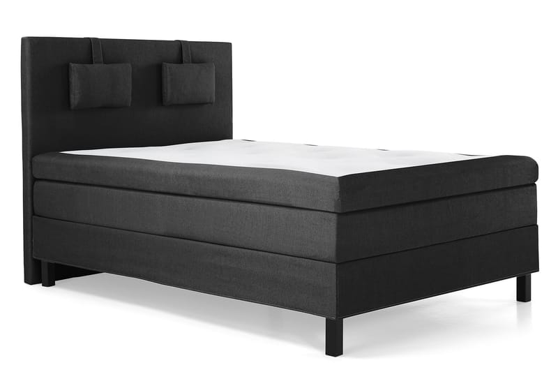 Komplett Sängpaket Chilla 140x200 Latex Slät Sänggavel - Svart|Grå - Möbler - Säng - Kontinentalsäng