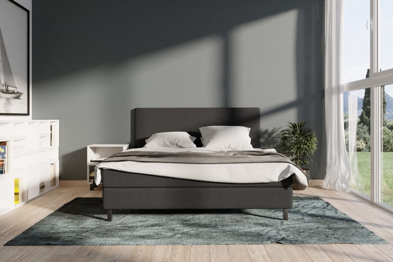 Komplett Sängpaket Choice No 1 180x200 - Mörkgrå|Svart - Kontinentalsäng - Dubbelsäng - Komplett sängpaket
