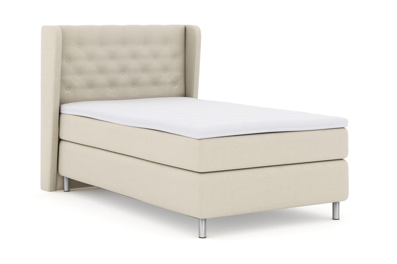 Komplett Sängpaket Choice No 3 120x200 Fast - Beige|Metall - Möbler - Säng - Kontinentalsäng